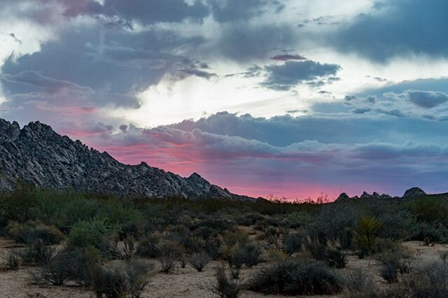 Your Mojave Moment.  Just when you have conceded to the clouds and have given up on the setting sun...